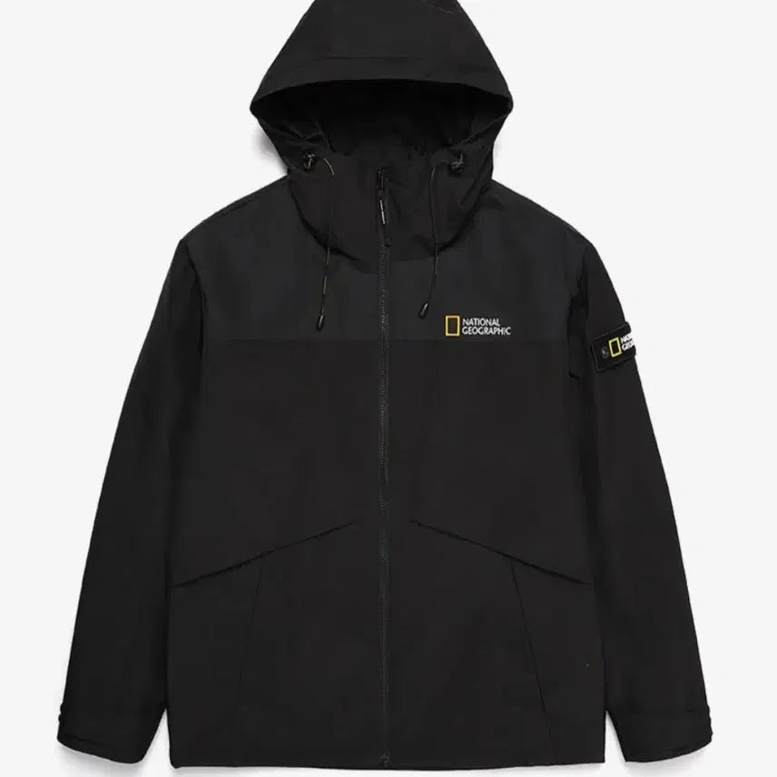 [BUNJANG] National Geographic Taslan Color Block Windbreaker Jacket / 내셔널지오그래픽 타슬란 배색 바람막이 점퍼, 윈드브레이커