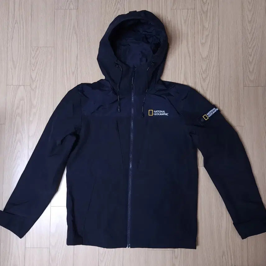 [BUNJANG] National Geographic Taslan Color Block Windbreaker Jacket / 내셔널지오그래픽 타슬란 배색 바람막이 점퍼, 윈드브레이커