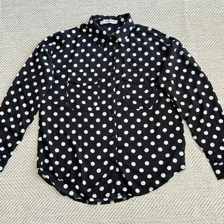 [BUNJANG] Unique Market Black Dot Shirt / 유니크 마캩 블랙 도트 셔츠