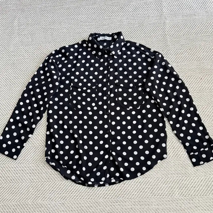 [BUNJANG] Unique Market Black Dot Shirt / 유니크 마캩 블랙 도트 셔츠