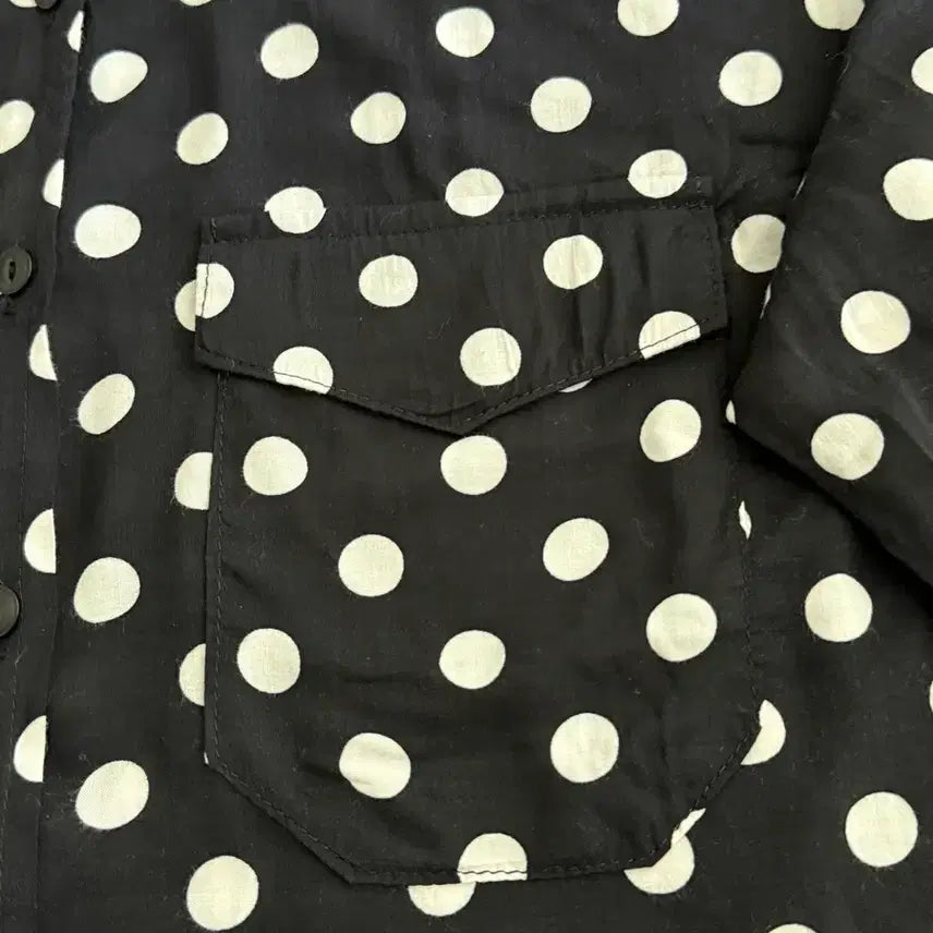 [BUNJANG] Unique Market Black Dot Shirt / 유니크 마캩 블랙 도트 셔츠