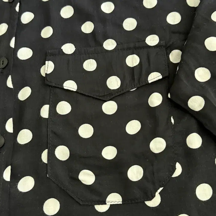[BUNJANG] Unique Market Black Dot Shirt / 유니크 마캩 블랙 도트 셔츠