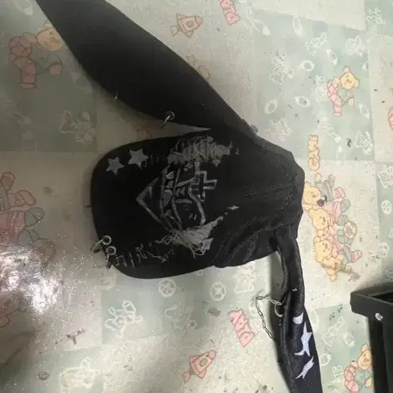 [BUNJANG] Subculture Denim Punk Rabbit Ball Cap / 지뢰계 서브컬쳐 데님 펑키 토끼 볼캡