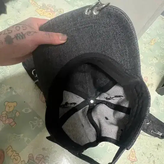 [BUNJANG] Subculture Denim Punk Rabbit Ball Cap / 지뢰계 서브컬쳐 데님 펑키 토끼 볼캡