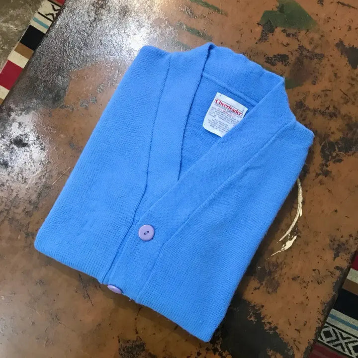 [BUNJANG] USA Vintage Deep Sky Blue Postman Cardigan / USA VTG 딥 스카이 블루 포스트맨 가디건 여성 66 남성 100