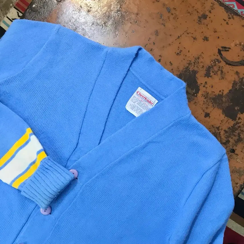 [BUNJANG] USA Vintage Deep Sky Blue Postman Cardigan / USA VTG 딥 스카이 블루 포스트맨 가디건 여성 66 남성 100