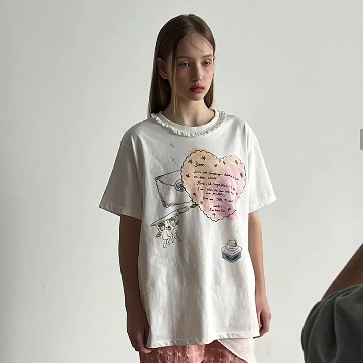 [BUNJANG] 새상품) 펀프롬펀 반팔티 LETTER PRINTING T-SHIRT / 오늘만) 펀프롬펀 반팔티 LETTER PRINTING T-SHIRT