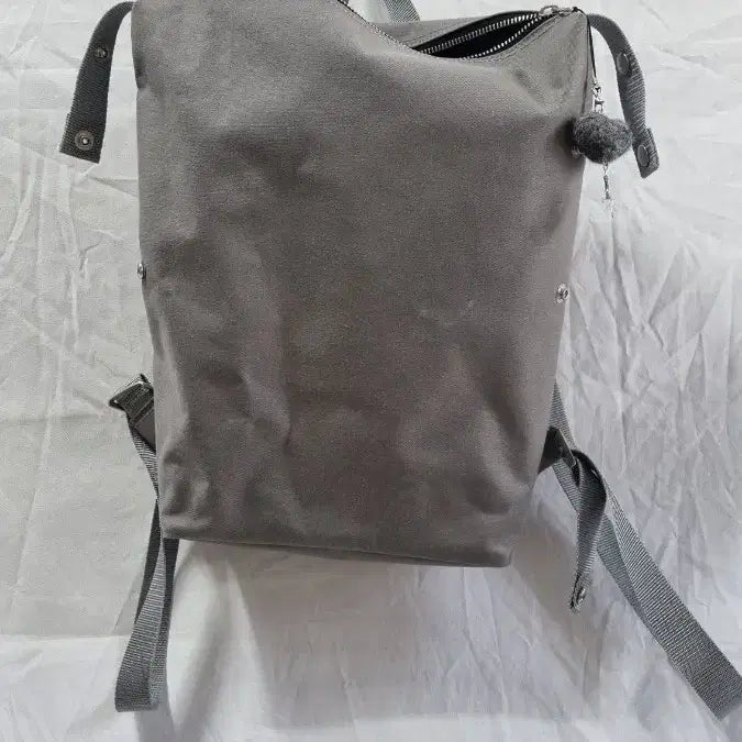 [BUNJANG] StitchandSew Grey Cotton Square Backpack / StitchandSew 그레이 백팩 스티치앤쏘 일본빈티지