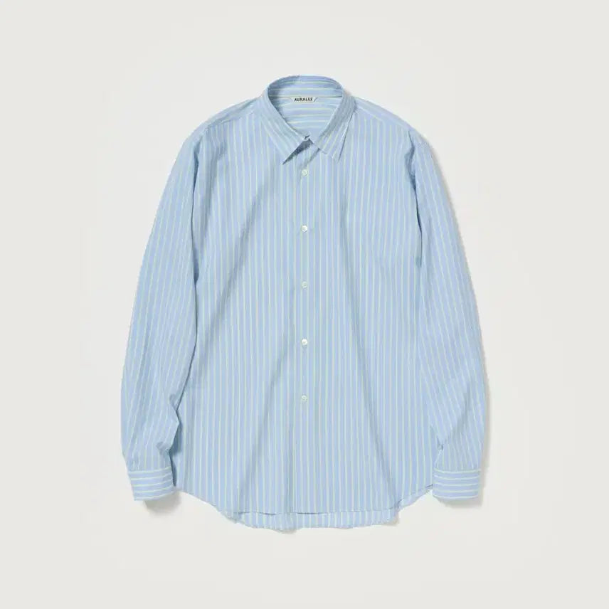 [BUNJANG] Orrery Super Fine Wool Shirt Socks Blue Lime Stripe / 오라리 슈퍼 파인 울 셔츠 삭스 블루 라임 스트라이프 4
