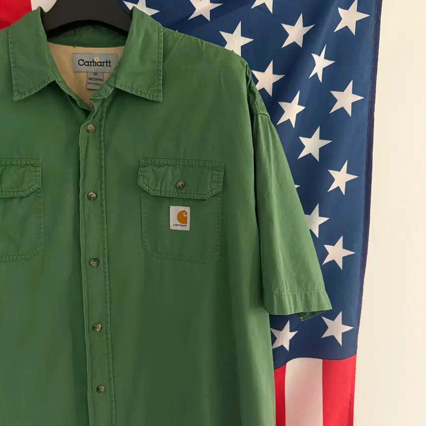 [SOLD OUT] [XL] 칼하트 carhartt 리메이크 반팔 워크 셔츠 - 10