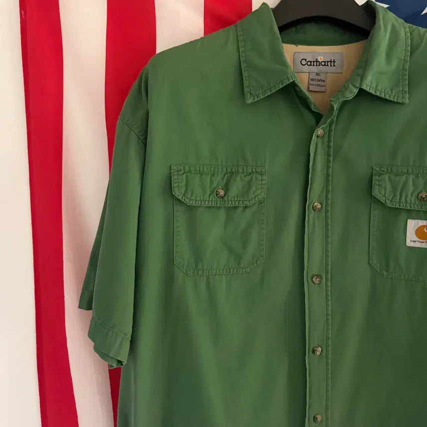 [SOLD OUT] [XL] 칼하트 carhartt 리메이크 반팔 워크 셔츠 - 10