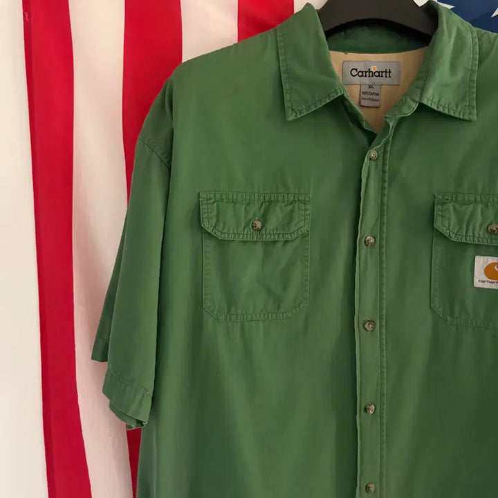 [SOLD OUT] [XL] 칼하트 carhartt 리메이크 반팔 워크 셔츠 - 10
