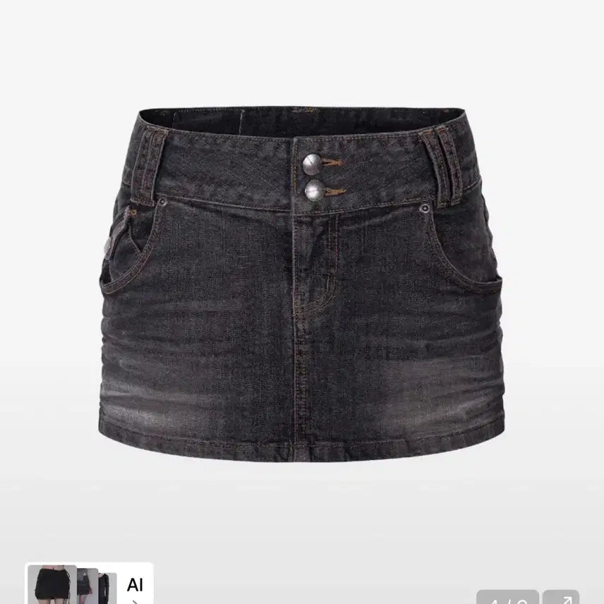 [BUNJANG] Please No Follow Tommy Button Denim Skirt / 플리즈노팔로우 토미 버튼 데님스커트 m 새상품