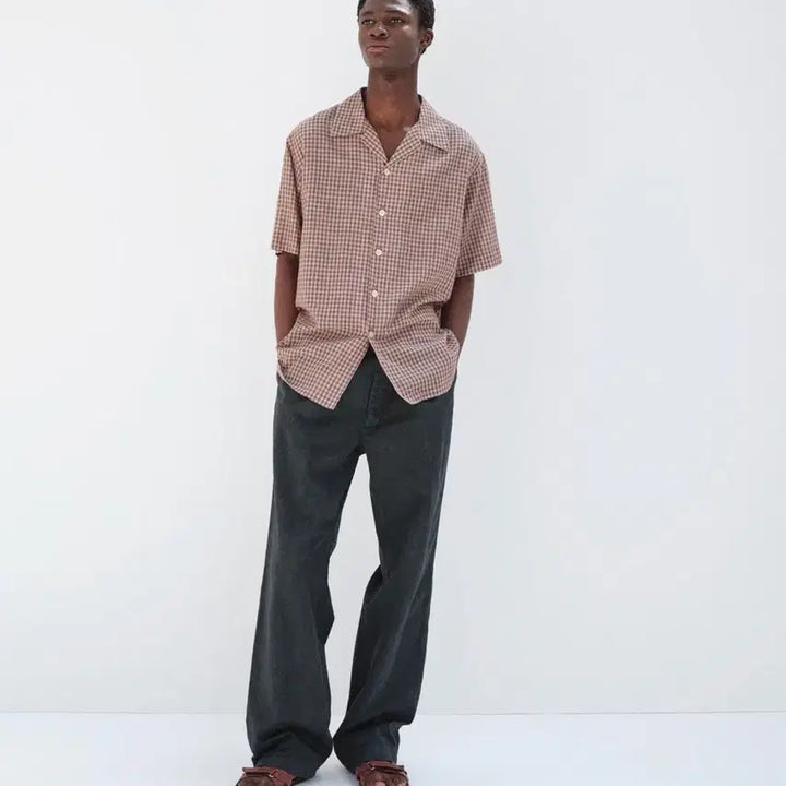 [BUNJANG] Orrery Garment Dyed Pins Light Chino One-Tuck Wide Pants Black 3 / 오라리 가먼트 다이드 핀스 라이트 치노 원턱 와이드 팬츠 블랙 3