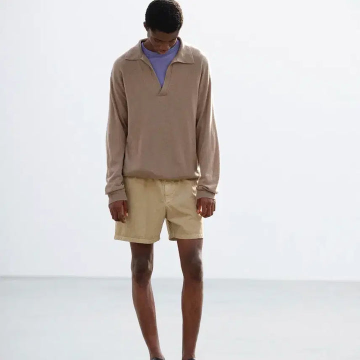 [BUNJANG] ORRERY Garment Dyed Pins Light Chino Shorts Beige 4 / 오라리 가먼트 다이드 핀스 라이트 치노 쇼츠 베이지 4