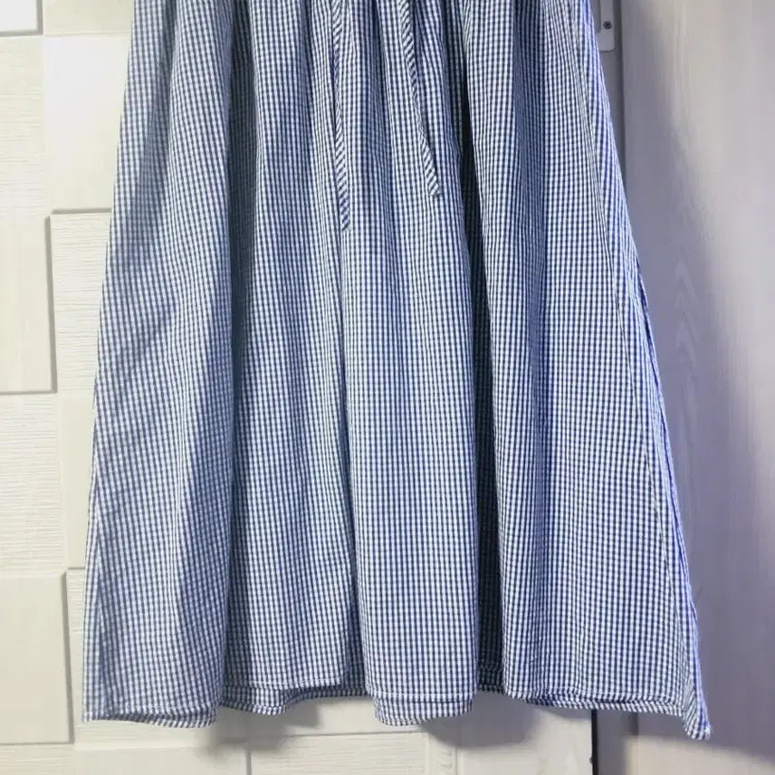 [SOLD OUT] 스트라이프 칼라넥 롱 원피스