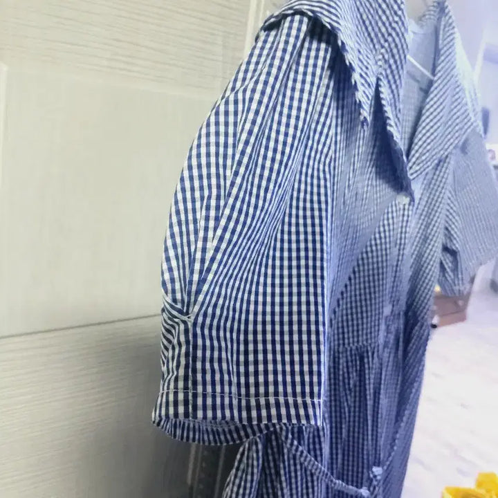 [SOLD OUT] 스트라이프 칼라넥 롱 원피스
