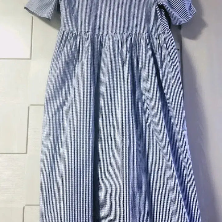 [SOLD OUT] 스트라이프 칼라넥 롱 원피스