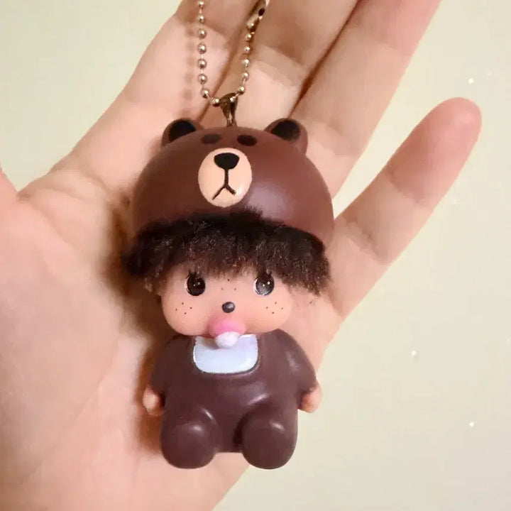 [BUNJANG] Monchhichi Doll Keychain Set / 몬치치 인형 키링 3종 세트