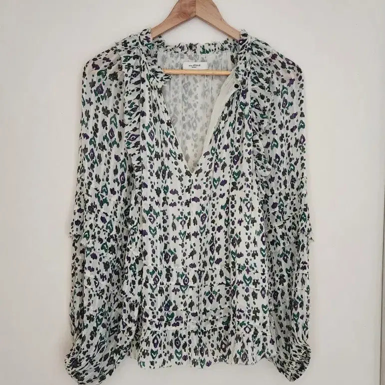 [SOLD OUT] 아방한(정품)이자벨마랑 에뚜왈 패턴블라우스 (36)