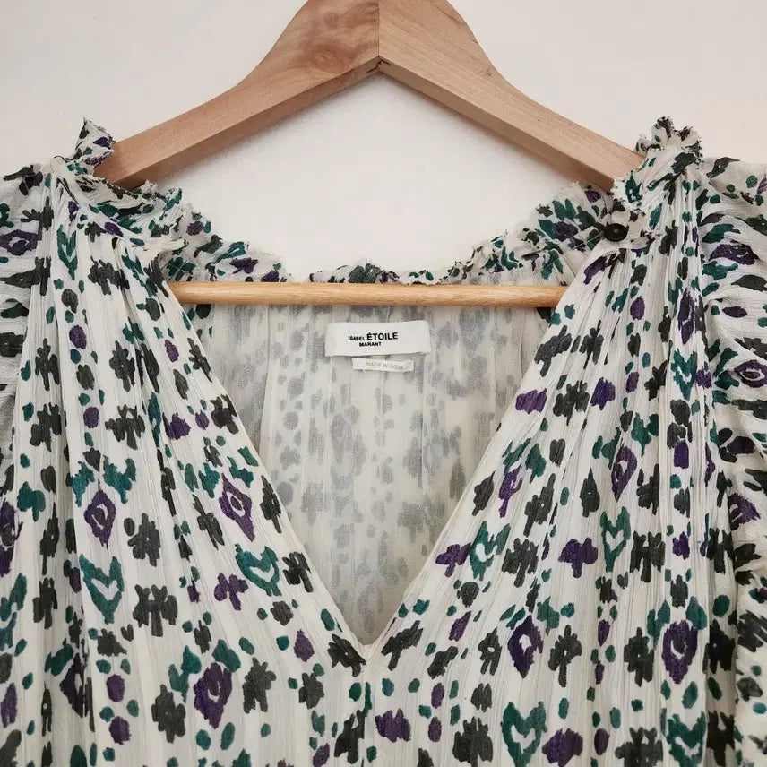 [SOLD OUT] 아방한(정품)이자벨마랑 에뚜왈 패턴블라우스 (36)