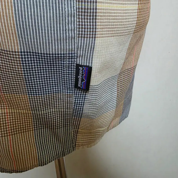 [BUNJANG] Patagonia Organic Cotton Checkered Short Sleeve Shirt (S) / 파타고니아 오가닉코튼 체크 반팔셔츠 사이즈 ( S  )