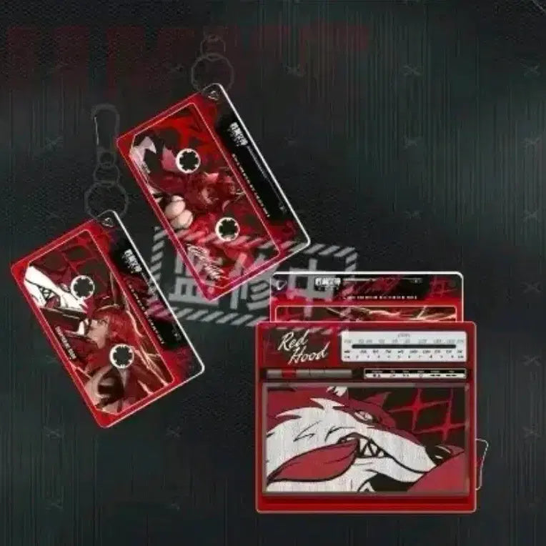 [BUNJANG] Goddess of Victory: Nikke Hooded Figure Acrylic Cassette Keychain / 승리의 여신 니케 레드후드 굿즈 미개봉 팝니다.