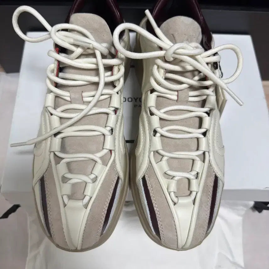 [BUNJANG] Wooyoungmi Brown Leather Low-Top Sneakers / (새상품)우영미 브라운 레더 로우탑 스니커즈 (42-270)