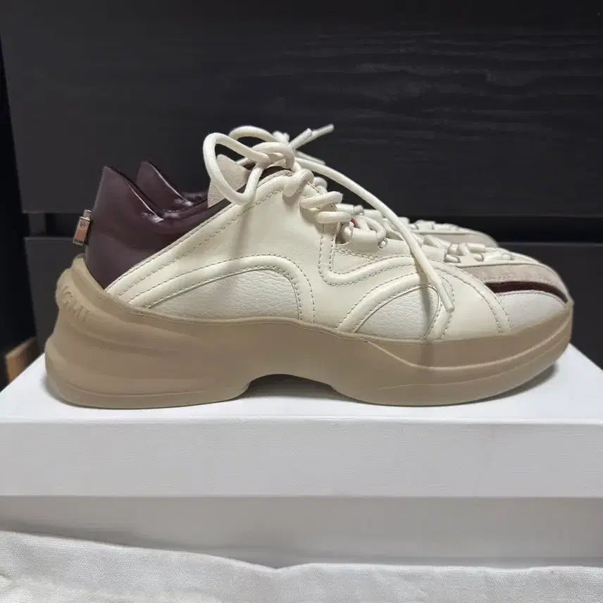 [BUNJANG] Wooyoungmi Brown Leather Low-Top Sneakers / (새상품)우영미 브라운 레더 로우탑 스니커즈 (42-270)