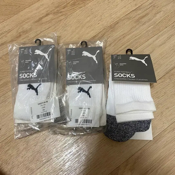 [BUNJANG] Puma Football Socks Set (White/Black) / 푸마 풋볼 양말 화이트/블랙 2족 세트