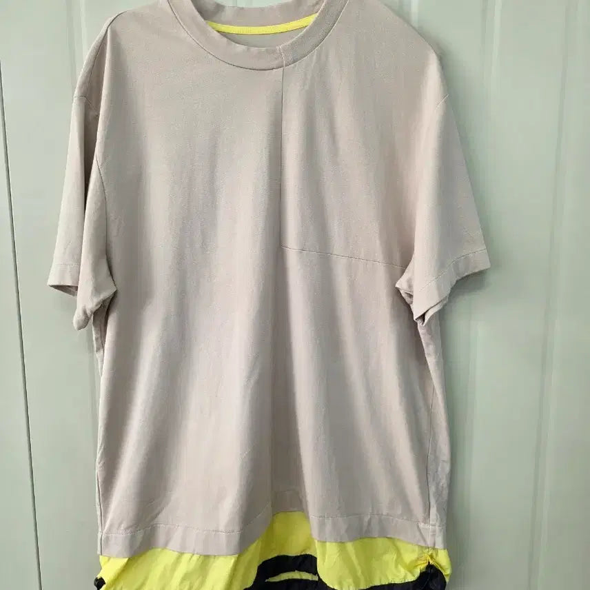 [BUNJANG] SYSTEM Beige Short-Sleeve T-Shirt / SYSTEM 베이지색 반팔티