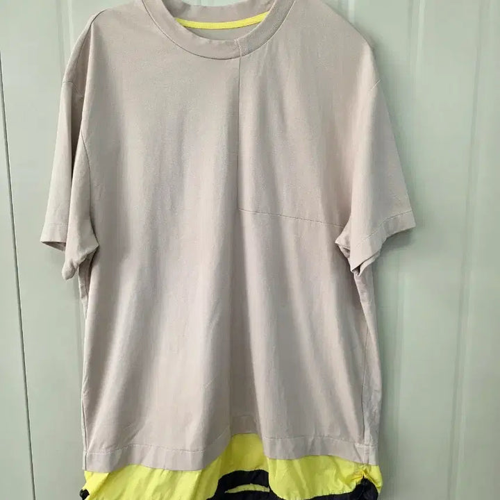 [BUNJANG] SYSTEM Beige Short-Sleeve T-Shirt / SYSTEM 베이지색 반팔티