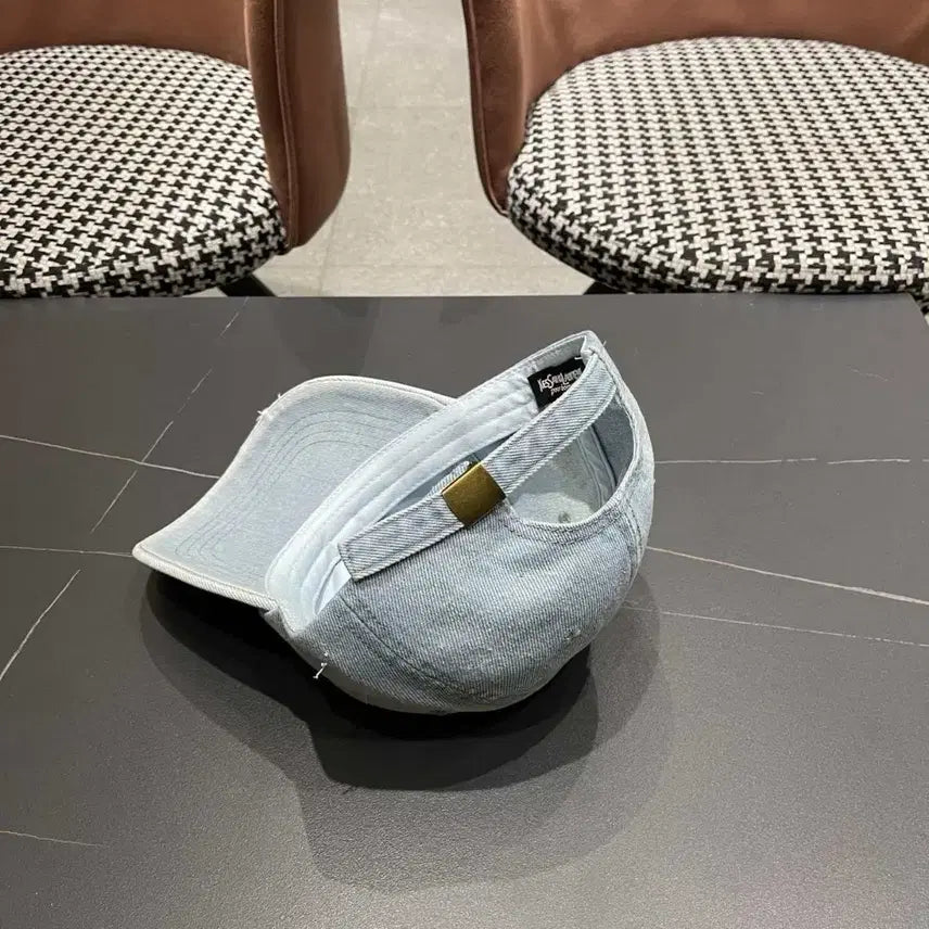[BUNJANG] Saint Laurent Damaged Denim Baseball Cap / 생로랑(YSL) 데미지 데님 야구 모자