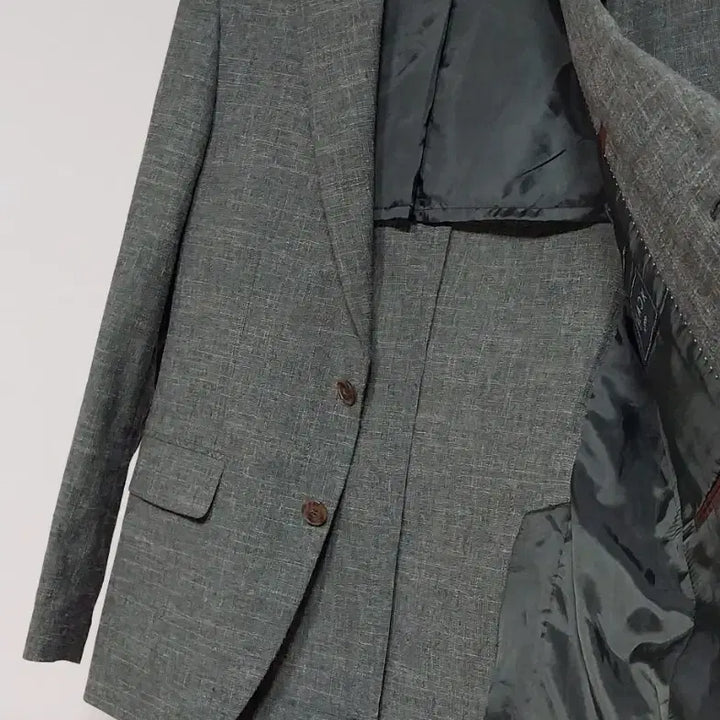 [BUNJANG] STCO Black Label Linen Blazer Jacket for Men / STCO 블랙라벨 마 자켓 블레이저 95 남자 마이 남성