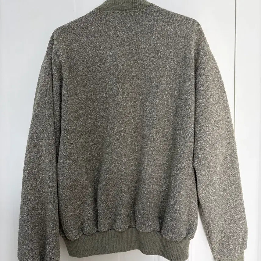 [BUNJANG] Urban Vintage Cropped Bomber Jacket Khaki / 어반빈티지 봄버 자켓 카키