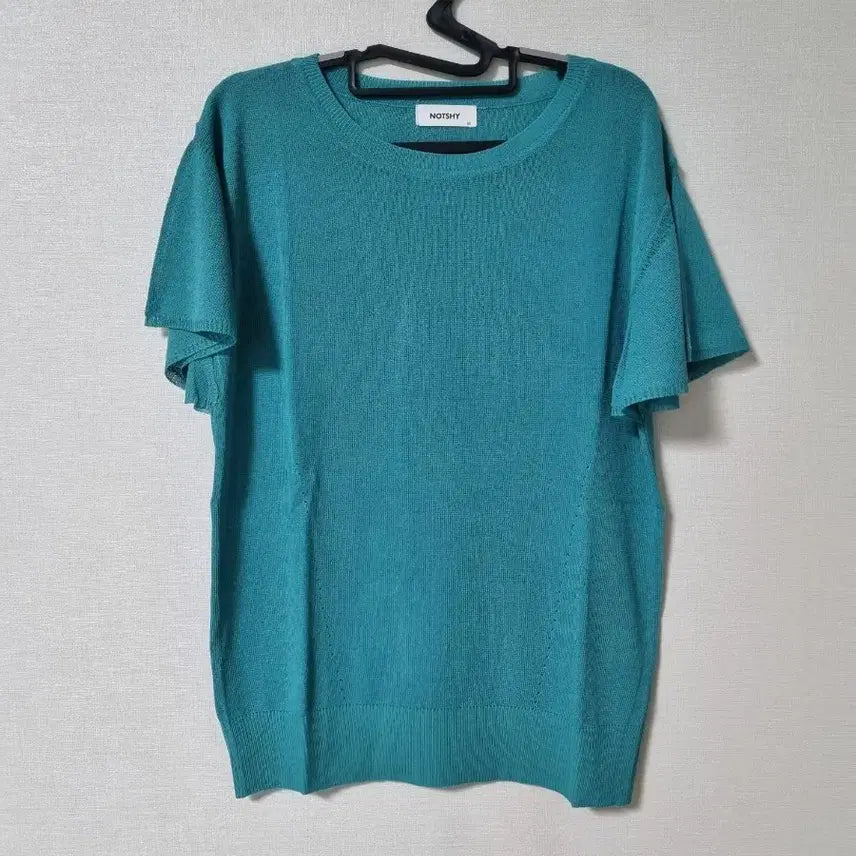 [BUNJANG] Cap Sleeve Rayon Blend Knit Top - Mint Green / 캡소매 인견혼방 니트 66