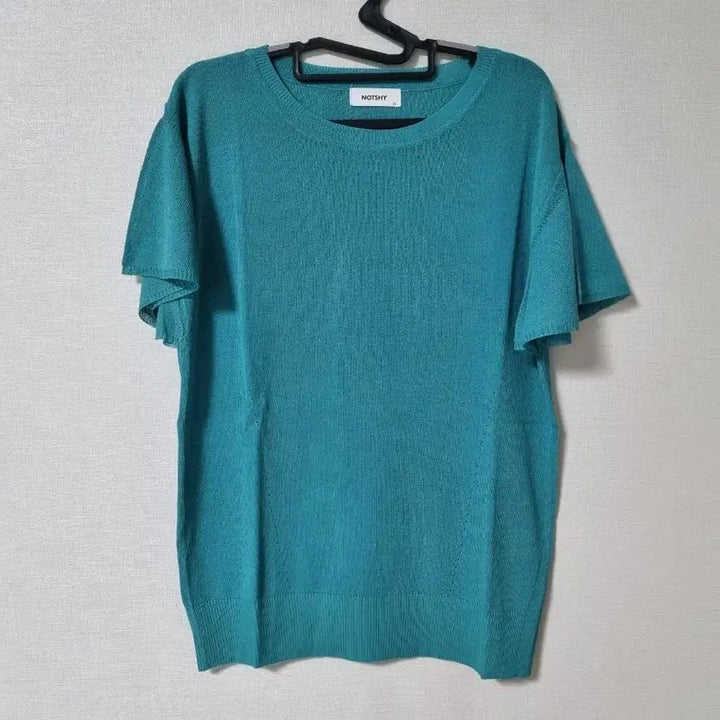[BUNJANG] Cap Sleeve Rayon Blend Knit Top - Mint Green / 캡소매 인견혼방 니트 66