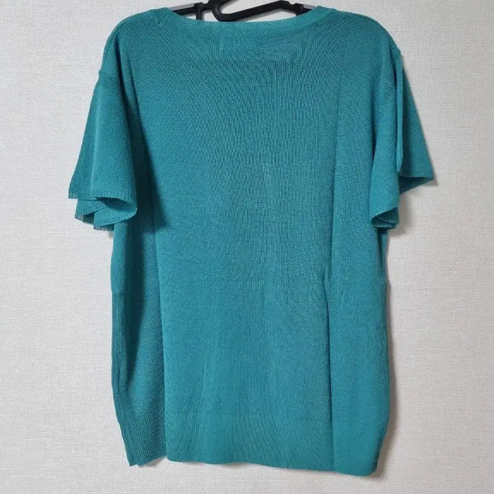 [BUNJANG] Cap Sleeve Rayon Blend Knit Top - Mint Green / 캡소매 인견혼방 니트 66