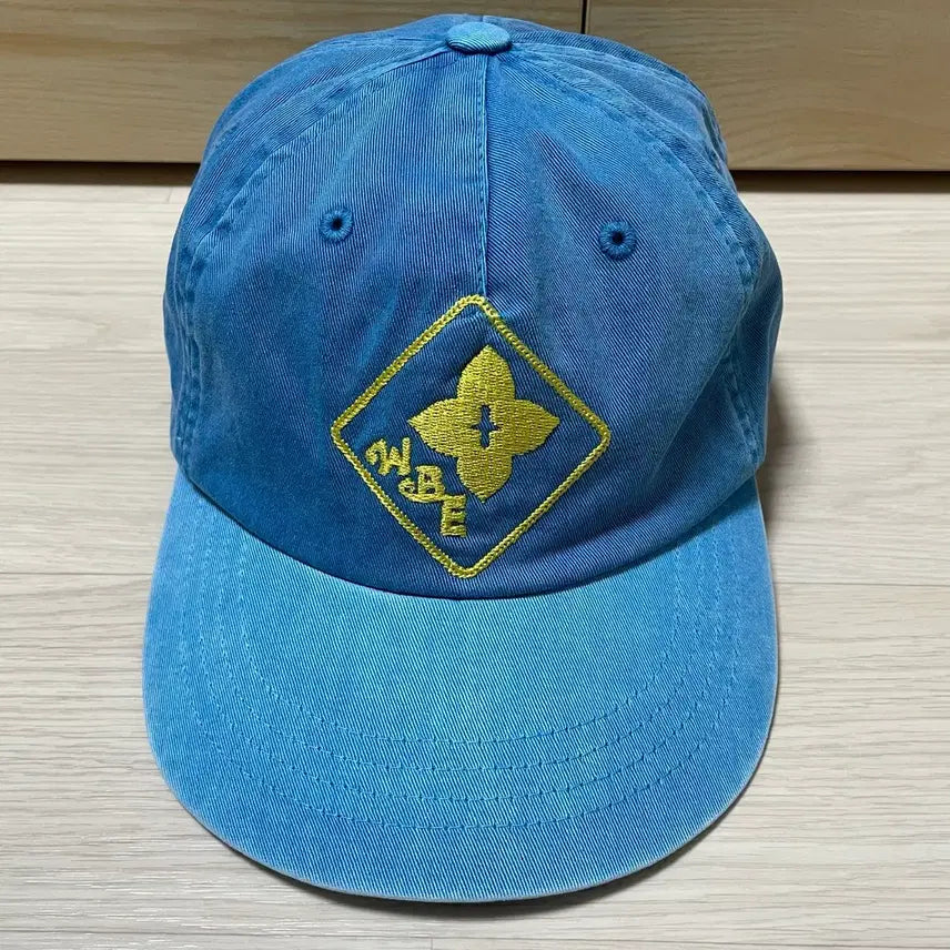 [BUNJANG] Wellbeing Express Wbe Flower Cap Sky Blue Hat / 웰빙익스프레스 Flower Wbe Cap 모자 OS