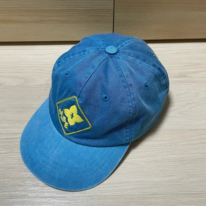 [BUNJANG] Wellbeing Express Wbe Flower Cap Sky Blue Hat / 웰빙익스프레스 Flower Wbe Cap 모자 OS