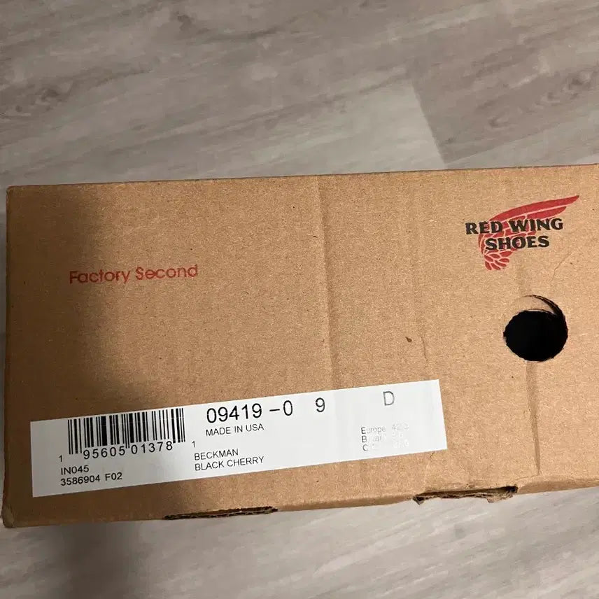 [BUNJANG] Red Wing Beckman 9419 Black Cherry Boots / [미사용새상품] 레드윙 벡맨 9419 블랙 체리 9팩토리 세컨드