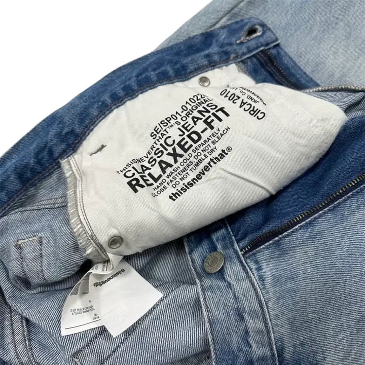 [BUNJANG] thisisneverthat Washed Denim Pants / 디스이즈네버댓 워싱 데님 팬츠