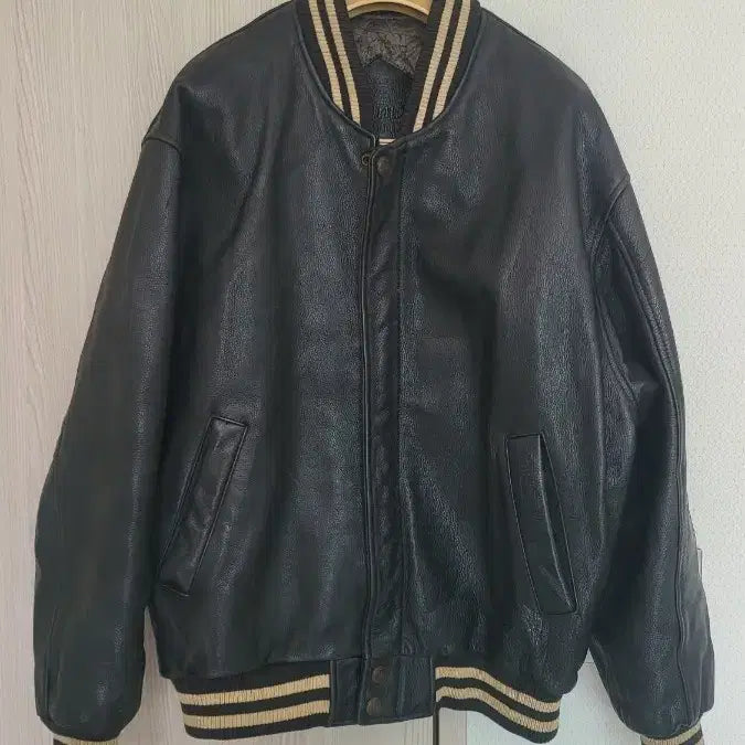 [BUNJANG] Brentano 1993 Leather Varsity Jacket / 브렌따노 1993년산 가죽 바시티 자켓 100