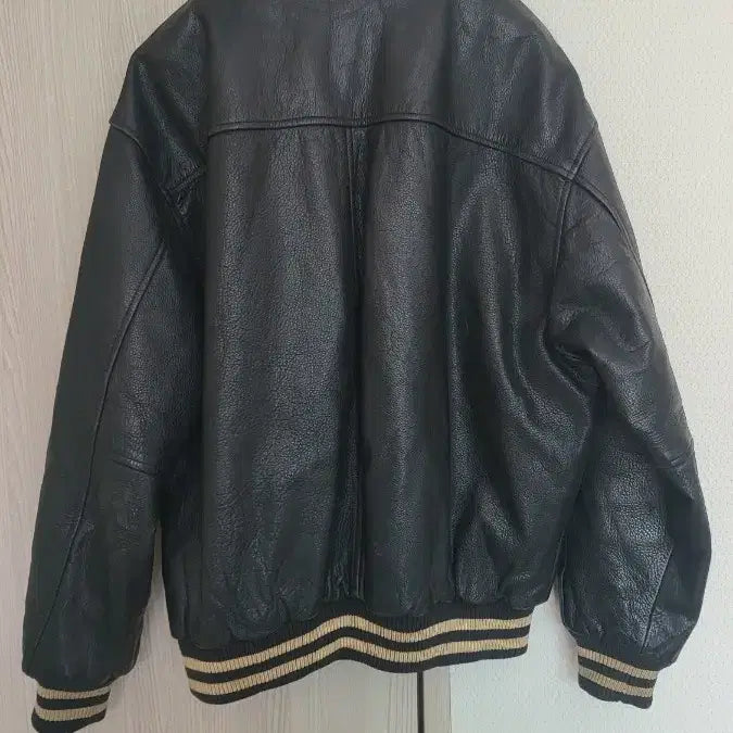 [BUNJANG] Brentano 1993 Leather Varsity Jacket / 브렌따노 1993년산 가죽 바시티 자켓 100