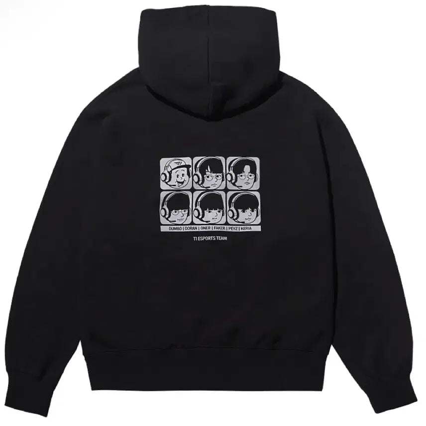 [BUNJANG] BADANUS x T1 Player Hoodie Zip-up Black XXL / 빠더너스 x T1 플레이어 후드 집업 블랙 XXL