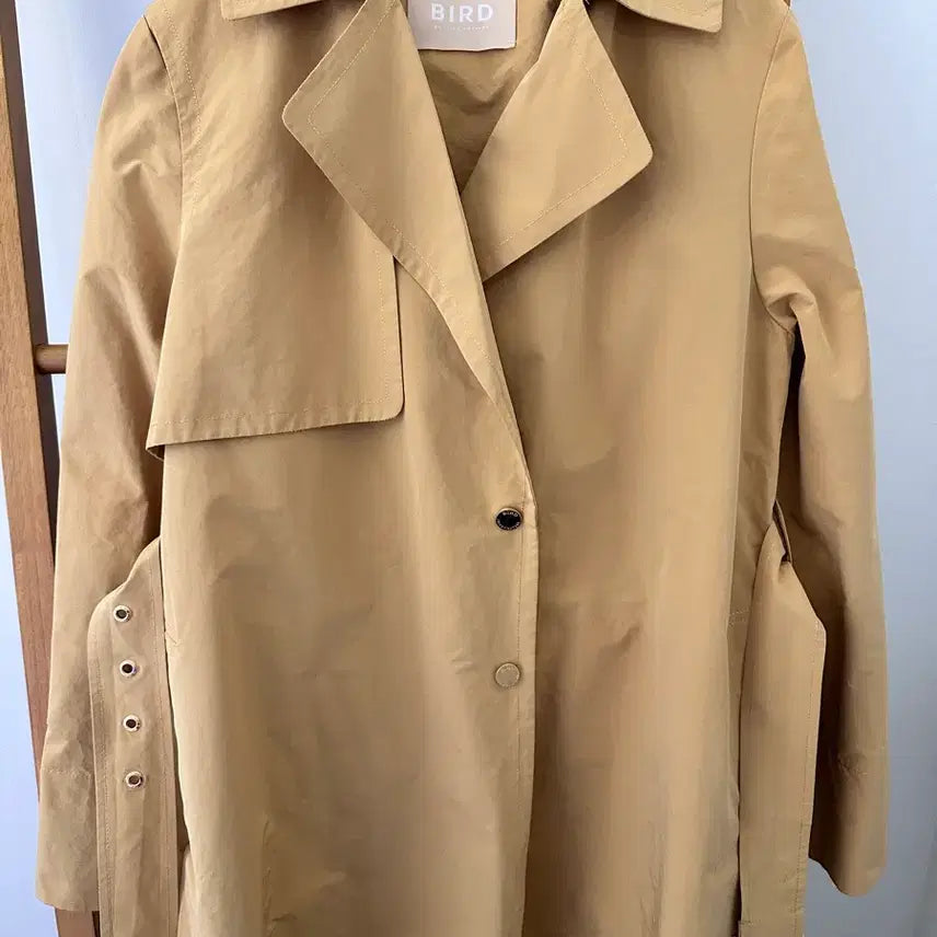 [BUNJANG] BIRD Casual Trench Coat (Mustard) / BIRD 버드 캐주얼 트렌치 코트(머스타드)