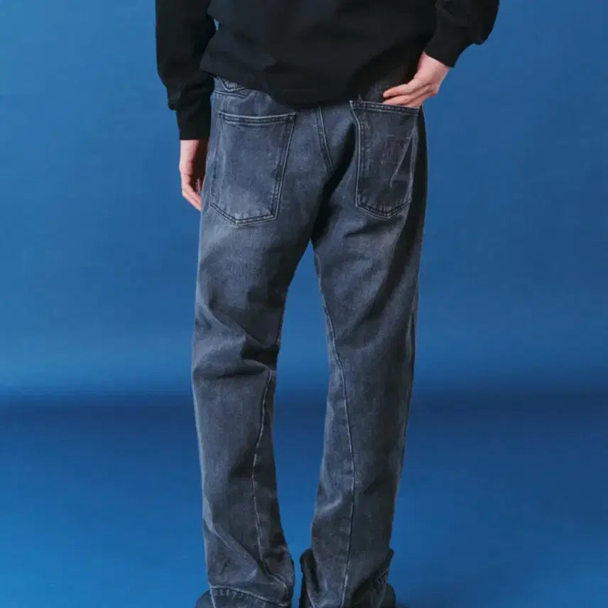 [BUNJANG] Plastic Product MPa Drift Denim Pants (Grey) L / 플라스틱프로덕트 MPa 드리프트 데님 팬츠(grey) L