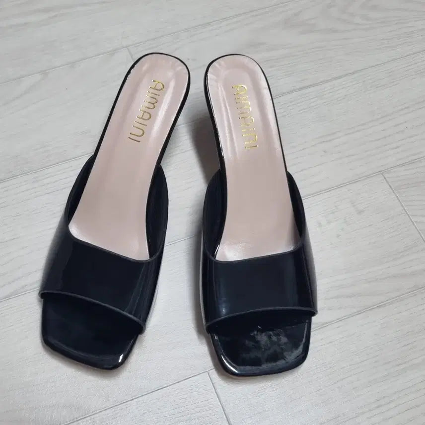 [BUNJANG] Black Mule Heels 245 / ㅁ새상품ㅁ 블랙 뮬 힐 245
