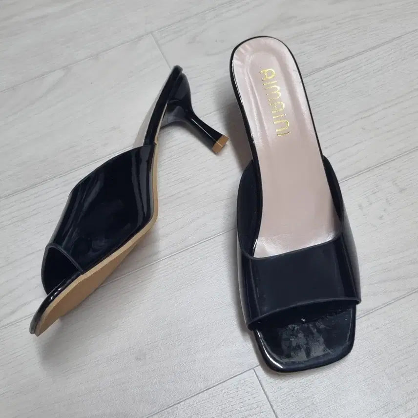 [BUNJANG] Black Mule Heels 245 / ㅁ새상품ㅁ 블랙 뮬 힐 245