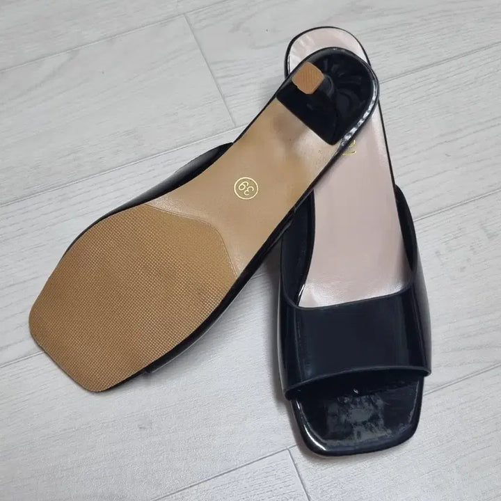 [BUNJANG] Black Mule Heels 245 / ㅁ새상품ㅁ 블랙 뮬 힐 245